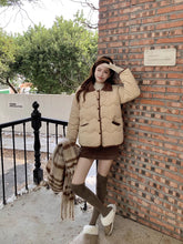 画像をギャラリービューアに読み込む, Poloポロカラーコットンコート秋冬厚くて暖かいルーズコットンコート韓国ファッションレデイーズカジュアトップス