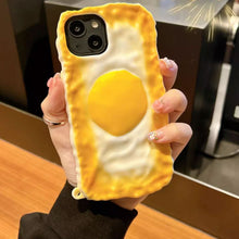 画像をギャラリービューアに読み込む, かわいいiphoneケース目玉焼き スマホグリップシリコンiphone 13 iphone 14 iphone 15 iphone 16ファッションケース