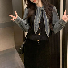 画像をギャラリービューアに読み込む, ニットセーターシャツブラウス韓国っぱカジュアルレデイーズ気質