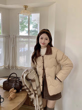 画像をギャラリービューアに読み込む, Poloポロカラーコットンコート秋冬厚くて暖かいルーズコットンコート韓国ファッションレデイーズカジュアトップス