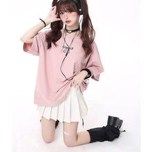 画像をギャラリービューアに読み込む, 女性用ボウタイ半袖Tシャツ ゆったりカジュアルクルーネックトップス