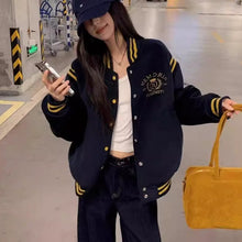 画像をギャラリービューアに読み込む, 韓国系ファッション刺繍スタジャンベースボールジャケットジャケットブルゾンジャンパーダンス衣装個性的アウター原宿系発表会衣装練習着公演服