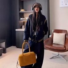 画像をギャラリービューアに読み込む, 韓国系ファッション刺繍スタジャンベースボールジャケットジャケットブルゾンジャンパーダンス衣装個性的アウター原宿系発表会衣装練習着公演服