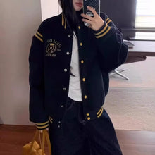 画像をギャラリービューアに読み込む, 韓国系ファッション刺繍スタジャンベースボールジャケットジャケットブルゾンジャンパーダンス衣装個性的アウター原宿系発表会衣装練習着公演服