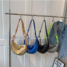 画像をギャラリービューアに読み込む, カジュアルな百合ナイロン布の小さなバッグ新型女性バッグ流行爆発型斜めショルダーバッグおしゃれなワンショルダー餃子バッグ