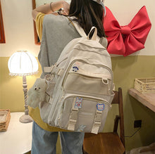 画像をギャラリービューアに読み込む, 大容量カジュアルバッグ バックパックリュック韓国風おしゃれ 中学 大学 学生 シンプル 通勤 軽量通学