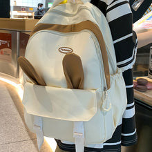 画像をギャラリービューアに読み込む, かわいいリュック防水バックパック通勤 通学 カジュアル軽量シンプル バック 個性派 バック うさぎの耳付き学生用