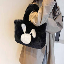 画像をギャラリービューアに読み込む, モコモコバッグ女性大容量新型秋冬手提げショルダーバッグ冬のモコモコバッグ通勤トートバッグ