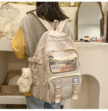 画像をギャラリービューアに読み込む, 大容量カジュアルバッグ バックパックリュック韓国風おしゃれ 中学 大学 学生 シンプル 通勤 軽量通学