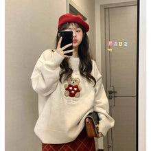 画像をギャラリービューアに読み込む, 韓国ファッションクリスマス洋服セーターレデイーズ原宿系ダンス洋服くまトップス