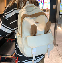 画像をギャラリービューアに読み込む, かわいいリュック防水バックパック通勤 通学 カジュアル軽量シンプル バック 個性派 バック うさぎの耳付き学生用