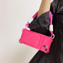 画像をギャラリービューアに読み込む, カードストラップ携帯電話ケーストラップ付きiPhone 15 iPhone 16 スマホケース韓国ファッション