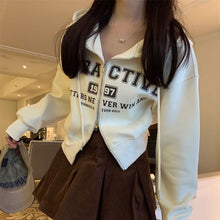 画像をギャラリービューアに読み込む, 韓国ファッションデュアル ジッパースウェットシャツパーカー原宿系ダンス洋服