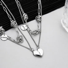 画像をギャラリービューアに読み込む, おしゃれネットペアマグネットハートネックレスセット