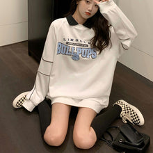 画像をギャラリービューアに読み込む, ストリート系レトロプリント長袖トップスカジュアルパーカートレーナー