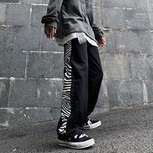 画像をギャラリービューアに読み込む, スウェットパンツ ゼブラ柄 サイドライン