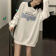 画像をギャラリービューアに読み込む, ストリート系レトロプリント長袖トップスカジュアルパーカートレーナー