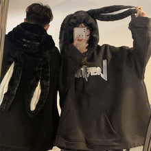 画像をギャラリービューアに読み込む, かわいいラビット耳付きフードパーカーガーリー