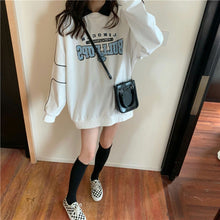 画像をギャラリービューアに読み込む, ストリート系レトロプリント長袖トップスカジュアルパーカートレーナー