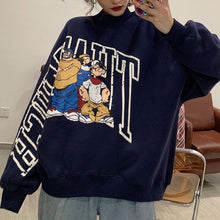 画像をギャラリービューアに読み込む, 可愛いオシャレ漫画カートゥーン プルオーバー パーカーレデイーズ韓国系