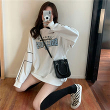 画像をギャラリービューアに読み込む, ストリート系レトロプリント長袖トップスカジュアルパーカートレーナー