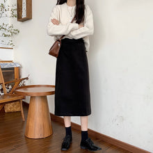 画像をギャラリービューアに読み込む, 無地気質スカート通勤レデイーズ韓国風