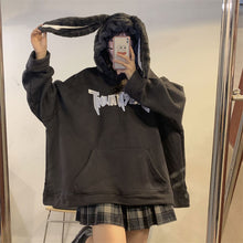 画像をギャラリービューアに読み込む, かわいいラビット耳付きフードパーカーガーリー