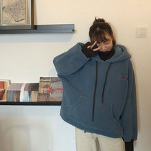 画像をギャラリービューアに読み込む, 可愛いオシャレハイネックボアパーカー韓国系ガーリー