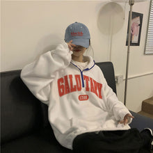画像をギャラリービューアに読み込む, ストリート個性的ハーフジップロゴパーカー長袖トップストレーナー