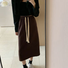 画像をギャラリービューアに読み込む, レトロ合わせやすいオシャレロングスカート通勤ガーリー