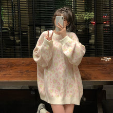 画像をギャラリービューアに読み込む, 防寒防風ゆったりシンプルトップスニットセーター韓国風 秋冬レデイーズ
