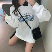 画像をギャラリービューアに読み込む, ストリート系レトロプリント長袖トップスカジュアルパーカートレーナー