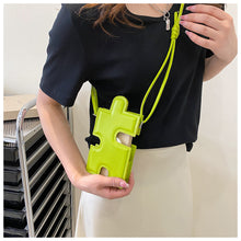 画像をギャラリービューアに読み込む, パズルモチーフスマホショルダースマホケース可愛いiphone ケース