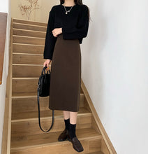 画像をギャラリービューアに読み込む, 無地気質スカート通勤レデイーズ韓国風