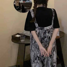 画像をギャラリービューアに読み込む, タイダイ柄2点セットトップスとサロペット パンツオーバーオール原宿系ダンス洋服