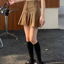 画像をギャラリービューアに読み込む, 韓国っぱプリーツスカートカジュアルミニスカートオシャレスカートレデイーズ気質