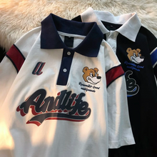 画像をギャラリービューアに読み込む, サマーポロロップルーズショートスリーブTシャツ