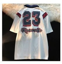 画像をギャラリービューアに読み込む, サマーポロロップルーズショートスリーブTシャツ