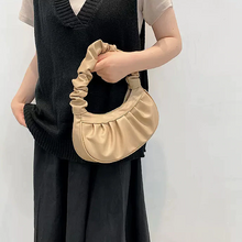 画像をギャラリービューアに読み込む, バッグ カラバリ 韓国っぽ くしゅくしゅ シンプル フェミカジ PUレザー プリーツ