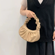 画像をギャラリービューアに読み込む, バッグ カラバリ 韓国っぽ くしゅくしゅ シンプル フェミカジ PUレザー プリーツ