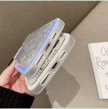 画像をギャラリービューアに読み込む, バタフライデザインiPhone ケース キラキラ クリア 透明 液体ケース韓国っぽ iPhoneケースiphone13ケースiphone14ケース