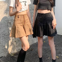 画像をギャラリービューアに読み込む, 韓国っぱプリーツスカートカジュアルミニスカートオシャレスカートレデイーズ気質