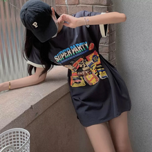 画像をギャラリービューアに読み込む, レトロ カジュアル 英字ロゴ半袖Tシャツレデイーズ