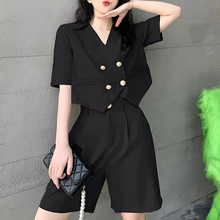 画像をギャラリービューアに読み込む, 2点セットアップ Vネックジャケットシャツとショート丈パンツ