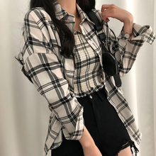 画像をギャラリービューアに読み込む, 2点セットアップキャミソール チェック柄シャツトップス韓国っぽレデイーズ通勤