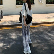 画像をギャラリービューアに読み込む, ストリート系原宿系ダンス洋服タイダイ柄ハイウエストカジュアルパンツ