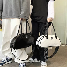 画像をギャラリービューアに読み込む, ファッションシンプルだから揃えやすい ユニセックス ボストンバッグ ハンドバッグ ショルダーバッグ