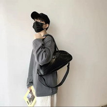 画像をギャラリービューアに読み込む, ファッションシンプルだから揃えやすい ユニセックス ボストンバッグ ハンドバッグ ショルダーバッグ