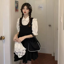 画像をギャラリービューアに読み込む, 2点セットかわいいシャツワンピースワンピース 韓国ヒロイン感レデイーズ