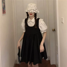 画像をギャラリービューアに読み込む, 2点セットかわいいシャツワンピースワンピース 韓国ヒロイン感レデイーズ